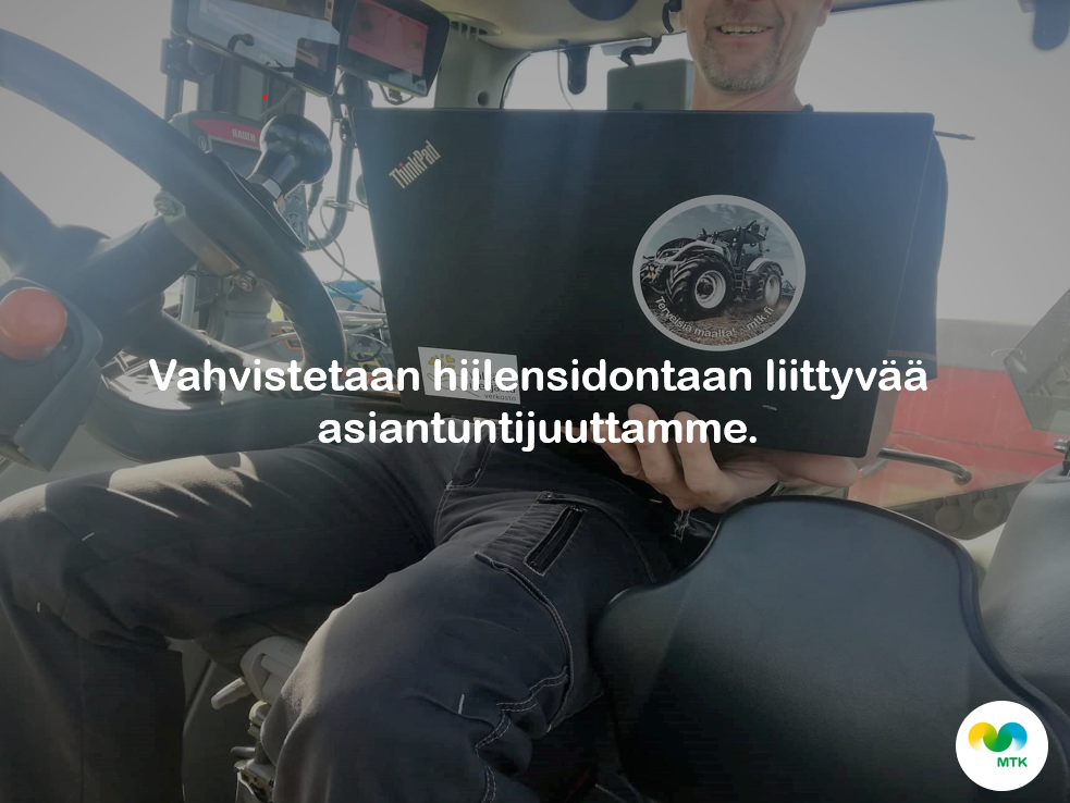 Kuvassa maanviljelijä Juha Heiska Paneliasta, Satakunnasta.